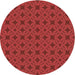 Square Machine Washable Transitional Red Rug in a Living Room, wshpat2801brn