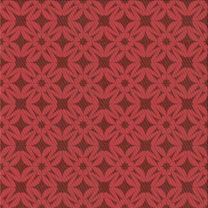 Round Patterned Red Rug, pat2801brn