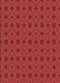 Machine Washable Transitional Red Rug, wshpat2801brn