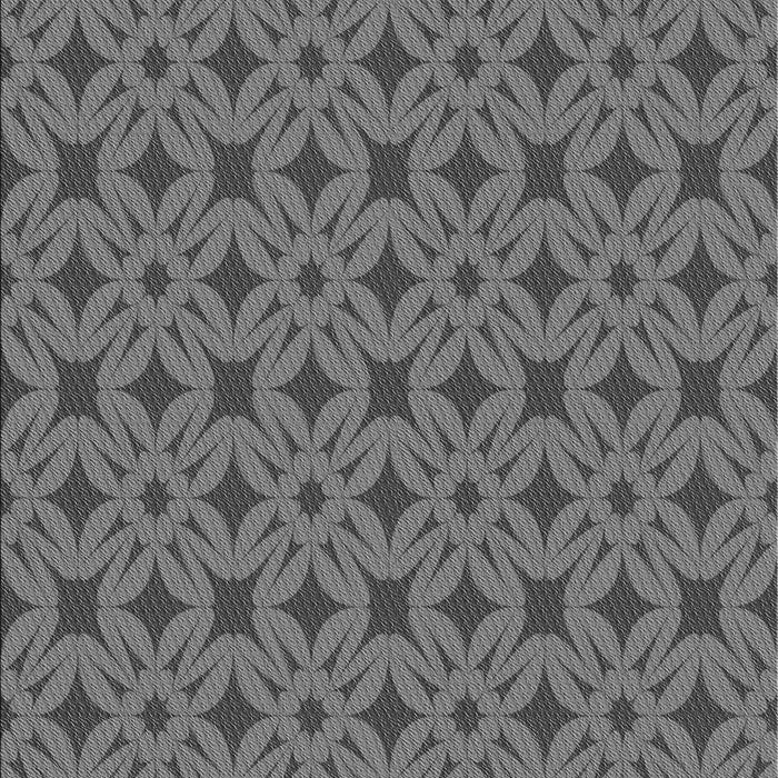Patterned Gunmetal Gray Rug, pat2801gry