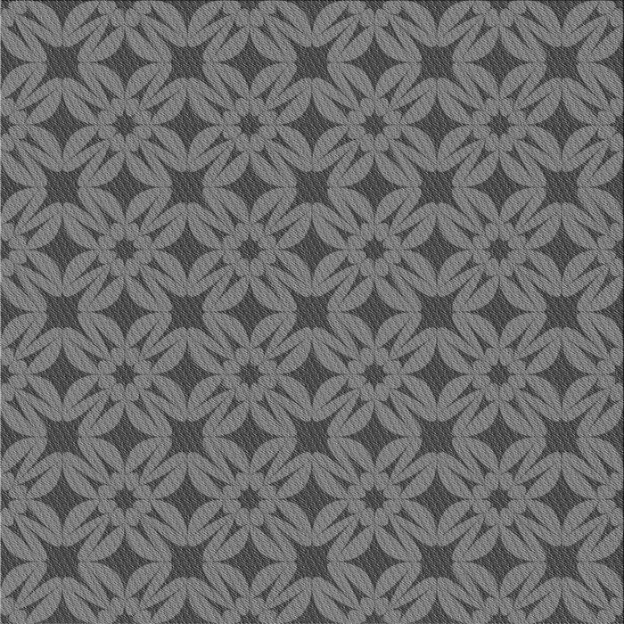 Round Machine Washable Transitional Gunmetal Gray Rug, wshpat2801gry