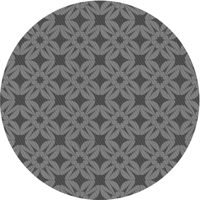 Square Machine Washable Transitional Gunmetal Gray Rug in a Living Room, wshpat2801gry