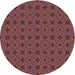 Square Patterned Raspberry Purple Rug, pat2801lblu