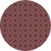 Square Machine Washable Transitional Raspberry Purple Rug in a Living Room, wshpat2801lblu