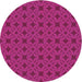 Square Machine Washable Transitional Deep Pink Rug in a Living Room, wshpat2801pur