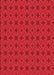 Patterned Red Rug, pat2801rd