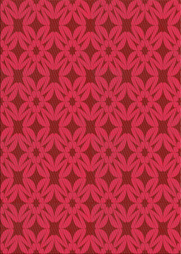 Machine Washable Transitional Red Rug, wshpat2801