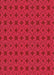 Machine Washable Transitional Red Rug, wshpat2801