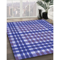 Patterned Purple Mimosa Purple Rug, pat2802blu