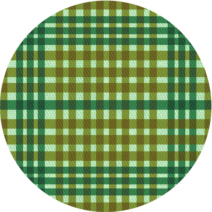 Square Patterned Green Rug, pat2802grn