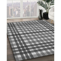 Patterned Dark Gray Rug, pat2802gry