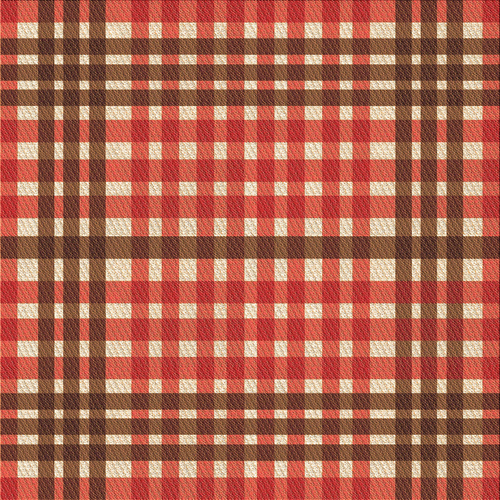 Round Patterned Orange Rug, pat2802org