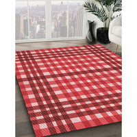 Patterned Red Rug, pat2802rd