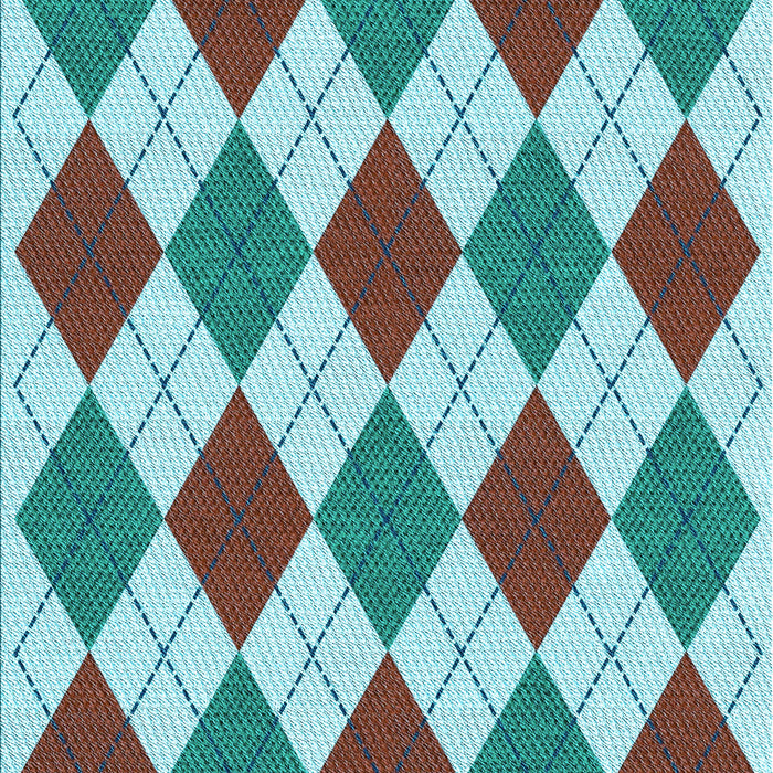 Machine Washable Transitional Blue Rug, wshpat2803lblu