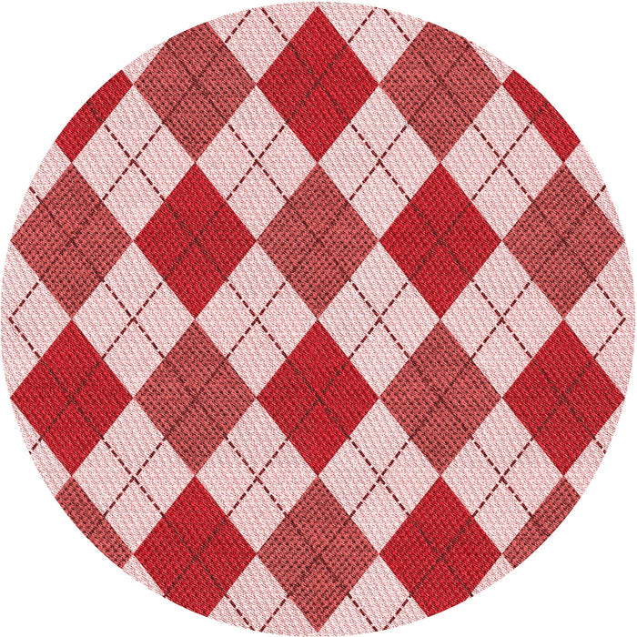 Square Patterned Baby Pink Rug, pat2803rd