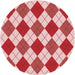 Square Patterned Baby Pink Rug, pat2803rd