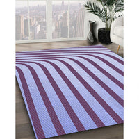 Patterned Blue Rug, pat2804blu