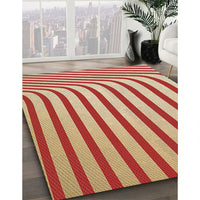 Patterned Yellow Rug, pat2804brn