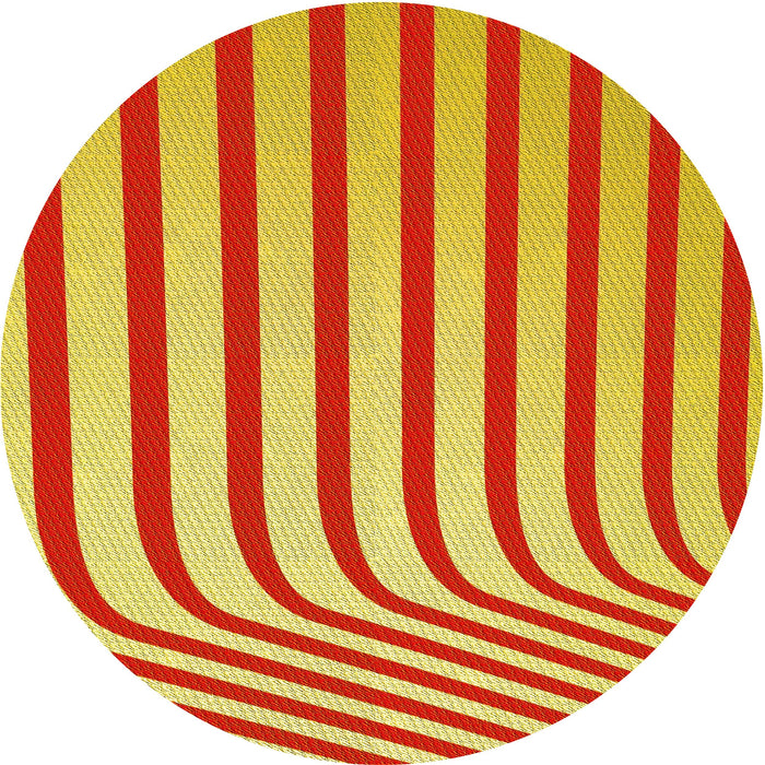 Square Patterned Yellow Rug, pat2804yw