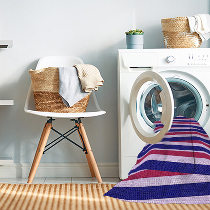 Machine Washable Transitional Bright Purple Rug in a Washing Machine, wshpat2805pur