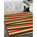 Machine Washable Transitional Metallic Gold Rug in a Family Room, wshpat2805yw