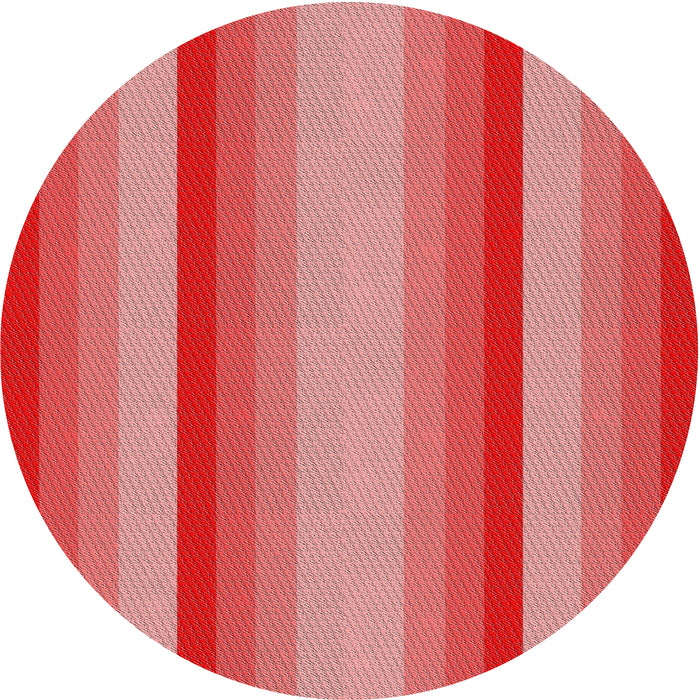 Sideview of Patterned Red Novelty Rug, pat2806