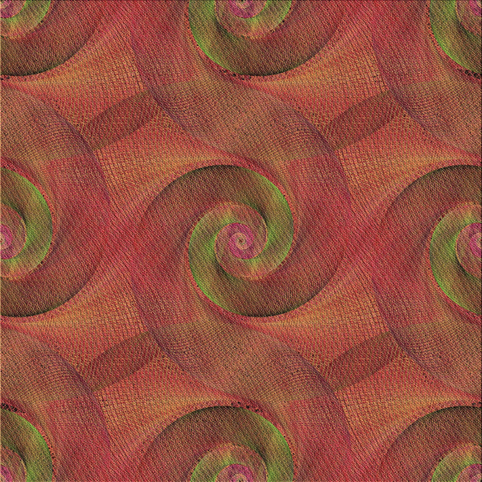 Round Machine Washable Transitional Red Rug, wshpat2807brn