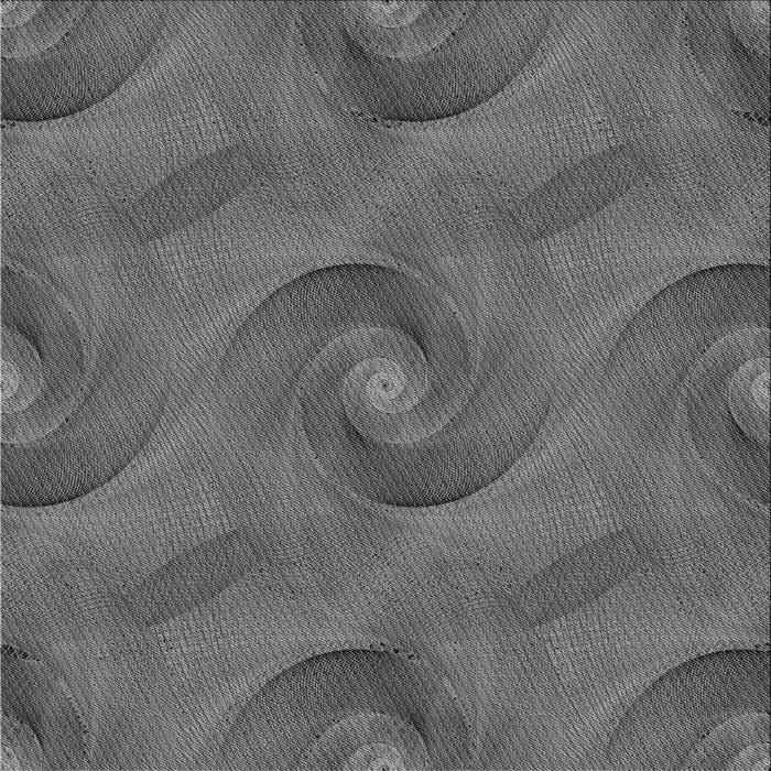 Round Machine Washable Transitional Gray Rug, wshpat2807gry