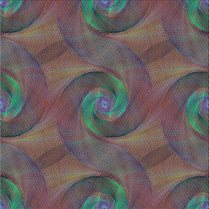 Round Patterned Silver Gray Rug, pat2807lblu