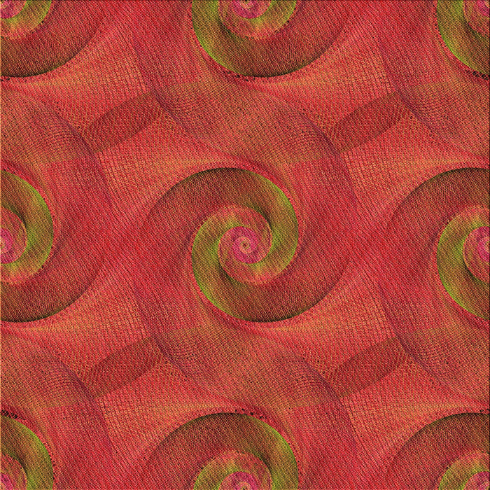 Round Machine Washable Transitional Orange Red Orange Rug, wshpat2807org