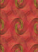 Patterned Orange Red Orange Rug, pat2807org