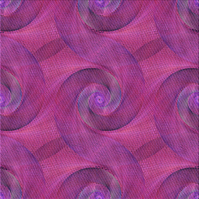 Round Patterned Medium Violet Red Pink Rug, pat2807pur