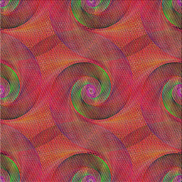 Square Patterned Rust Pink Modern Rug, pat2807