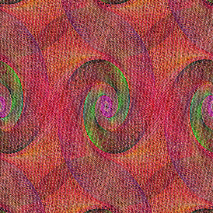 Patterned Rust Pink Modern Rug, pat2807