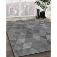 Patterned Carbon Gray Rug, pat2808gry