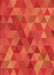 Patterned Orange Red Orange Rug, pat2808org