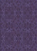 Patterned Dark Purple Rug, pat2809blu