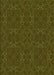 Machine Washable Transitional Olive Green Rug, wshpat2809grn