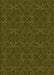 Patterned Olive Green Rug, pat2809grn