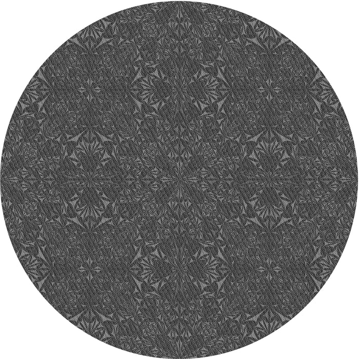 Square Patterned Smokey Gray Rug, pat2809gry