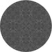 Square Patterned Smokey Gray Rug, pat2809gry