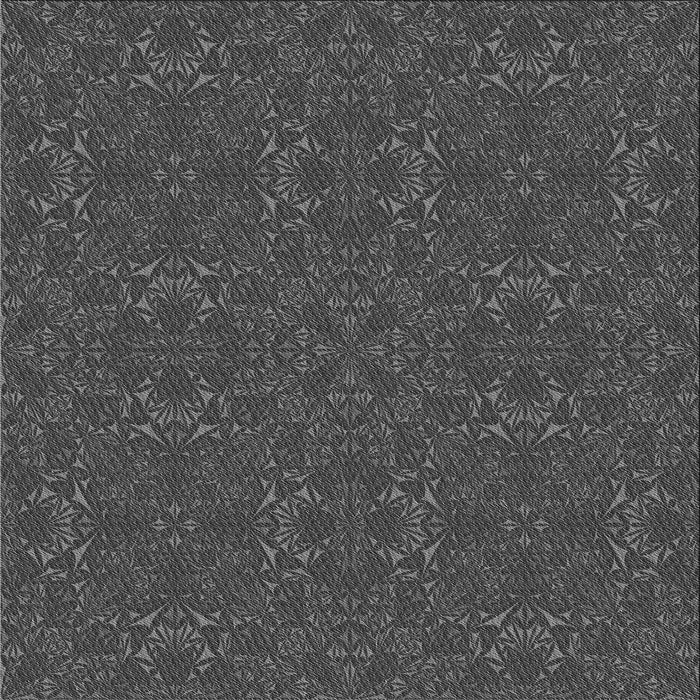 Round Patterned Smokey Gray Rug, pat2809gry