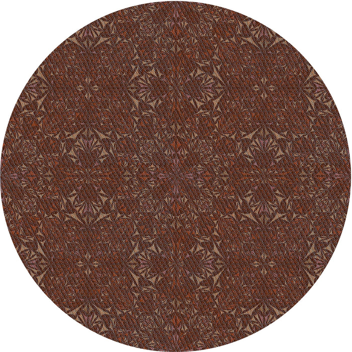 Square Patterned Maroon Red Rug, pat2809lblu