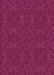 Machine Washable Transitional Deep Pink Rug, wshpat2809pur