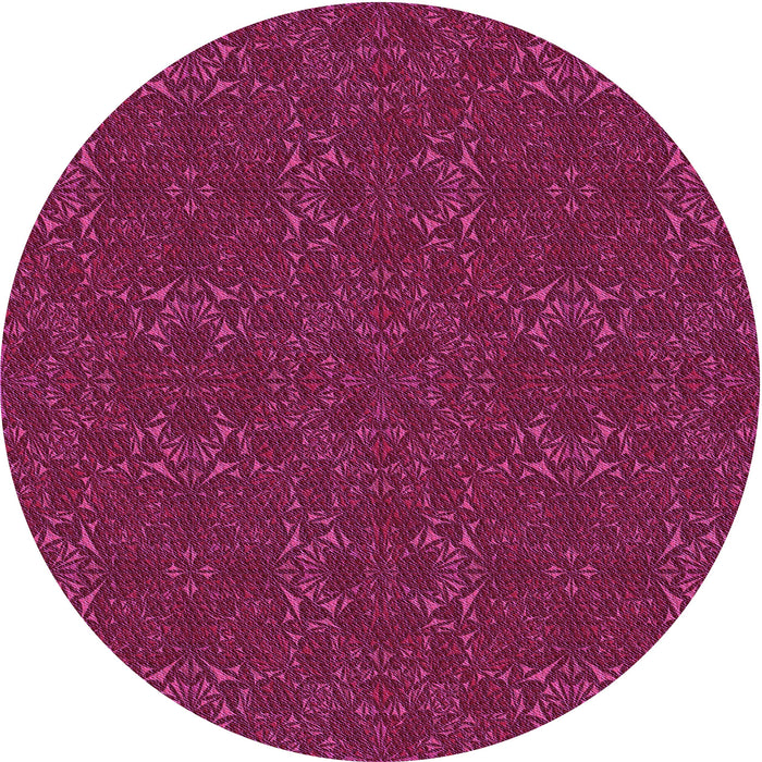 Square Machine Washable Transitional Deep Pink Rug in a Living Room, wshpat2809pur