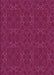 Patterned Deep Pink Rug, pat2809pur