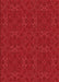 Patterned Red Rug, pat2809rd