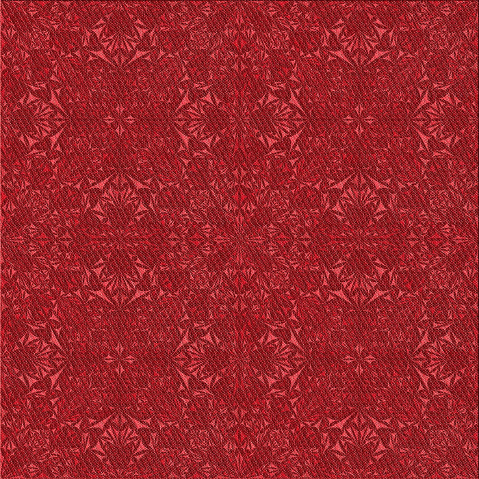 Round Patterned Red Rug, pat2809rd