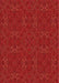 Machine Washable Transitional Fire Red Rug, wshpat2809