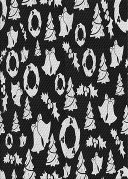 Patterned Dark Gray Novelty Rug, pat280